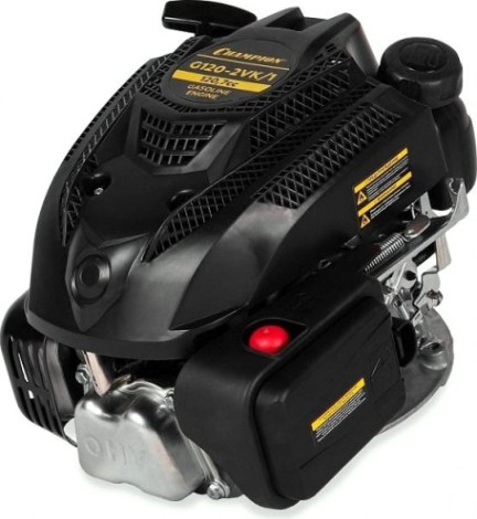 Бензиновый двигатель CHAMPION G120-2VK/1 вертикальный, для газонокосилок