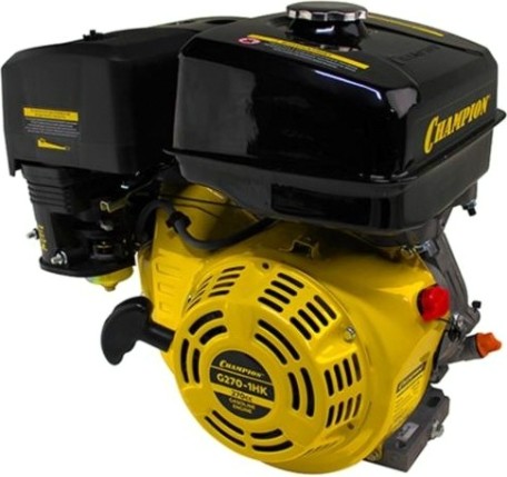 Бензиновый двигатель CHAMPION G270-1HK (9лс/6,6квт 270см³ 25,4мм шпонка 24,6кг) Бензиновый двигатель CHAMPION G270-1HK (9лс/6,6квт 270см³ 25,4мм шпонка 24,6кг)