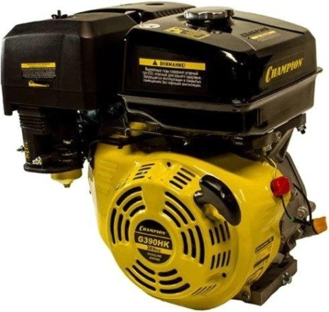 Бензиновый двигатель CHAMPION G390HK (13лс/9,6квт 389см³ 25,4мм шпонка 30,7кг) Бензиновый двигатель CHAMPION G390HK (13лс/9,6квт 389см³ 25,4мм шпонка 30,7кг)