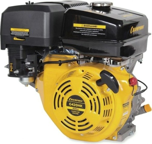 Бензиновый двигатель CHAMPION G420HK (15лс/11квт 420см³ 25мм 31кг шпонка) Бензиновый двигатель CHAMPION G420HK (15лс/11квт 420см³ 25мм 31кг шпонка)