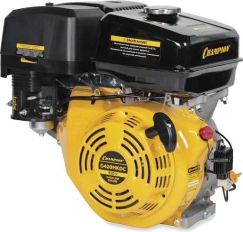 Бензиновый двигатель CHAMPION G420HKDC (15лс/11квт 420см³ 25мм 31кг шпонка, выход 12в/60в Бензиновый двигатель CHAMPION G420HKDC (15лс/11квт 420см³ 25мм 31кг шпонка, выход 12в/60в
