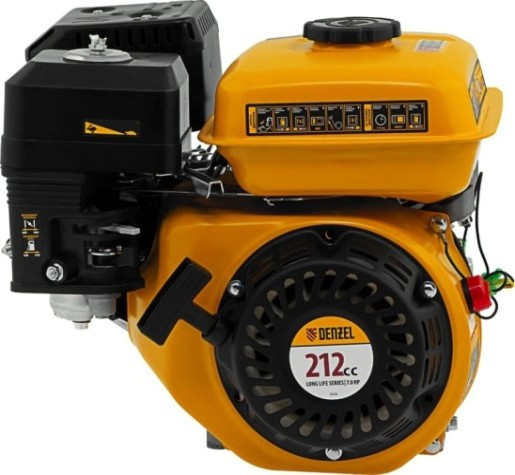 Бензиновый двигатель Denzel RX-17S 7 л.с. вал шлицы 25 мм [95102]