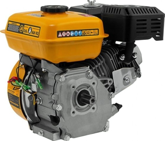 Бензиновый двигатель Denzel RX-17S 7 л.с. вал шлицы 25 мм [95102]