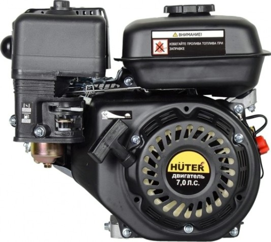 Бензиновый двигатель HUTER GE-170F-20 7,0 л.с. (вал 20 мм) [70/15/2]