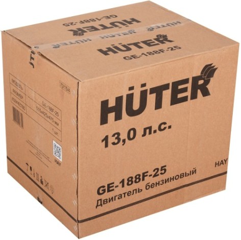Бензиновый двигатель HUTER GE-188F-25 13,0 л.с. (вал 25 мм) [70/15/4]