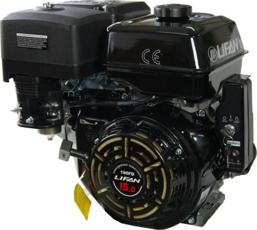 Бензиновый двигатель LIFAN 190FD- 3А 15,0 л.с. (вал 25 мм, 3А, электростартер) [190FD-3А]