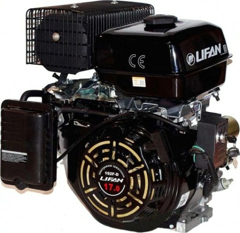 Бензиновый двигатель LIFAN 192F D-7A 17,0 л.с. (вал 25 мм, 7А, электростартер) [192FD-7A]