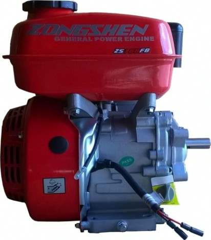 Бензиновый двигатель ZONGSHEN ZS 168 FB6 6,5 л.с. (вал 20 мм, редуктор) [1T90QW681]