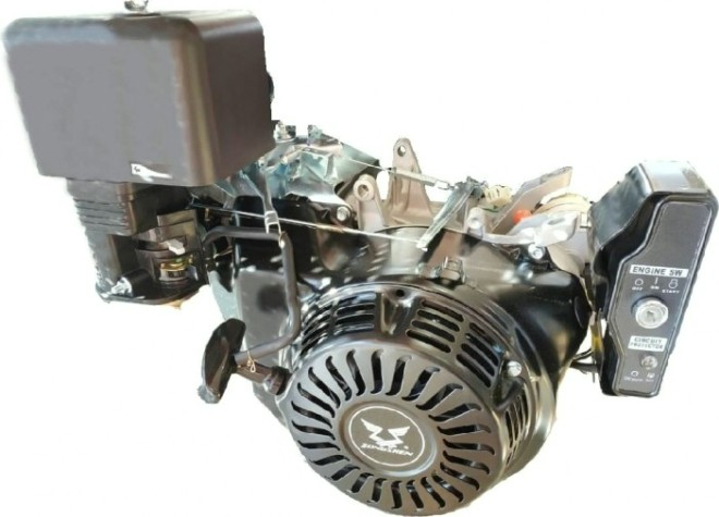 Бензиновый двигатель ZONGSHEN ZS 190 FE 15 л.с. (вал 25 мм, без бака, эл. стартер) [1T90QW19B]