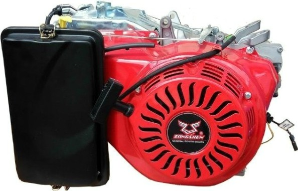 Бензиновый двигатель ZONGSHEN ZS 190 FE2 15 л.с. (вал конус, без бака, эл. стартер) [1T90QF901]