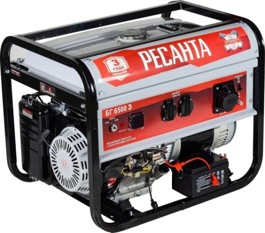 Бензиновый генератор Ресанта БГ 6500 Э [64/1/46]
