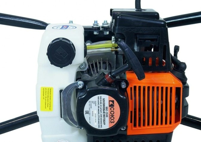 Бензобур СОЮЗ ББС-1530 стальная рама