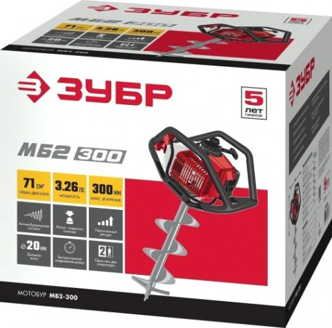 Бензобур ЗУБР МБ2-300