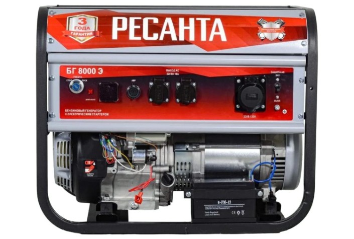 Бензогенератор Ресанта БГ 8000 Э [64/1/48]