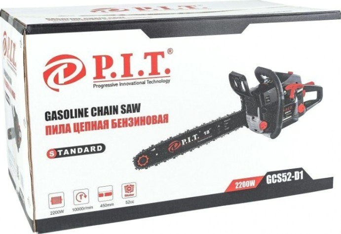 Бензопила P.i.t. GCS52-D1 стандарт Бензопила P.i.t. GCS52-D1 стандарт