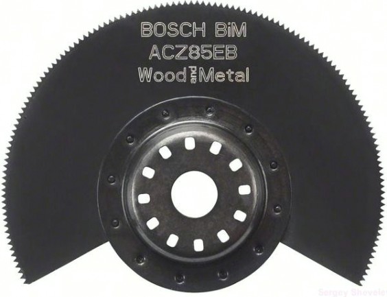 Биметаллическое сегментированное пильное полотно BOSCH 85 мм [2608661636]