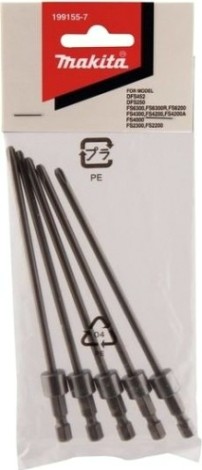 Бита для насадки с автоподачей MAKITA PH2, DFS250/2200/4000/6200 (уп.5шт) 199155-7 [199155-7]