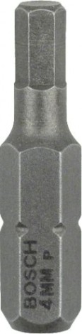 Бита для заворачивания BOSCH Extra Hard 25 мм HEX4 3шт [2607001724]