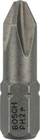 Бита для заворачивания BOSCH Extra Hard 25 мм PH2 3шт [2607001511]