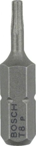 Бита для заворачивания BOSCH Extra Hard 25 мм T8 3шт [2607001601]