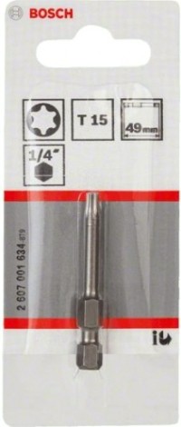 Бита для заворачивания BOSCH Extra Hard 49 мм T15 [2607001634]