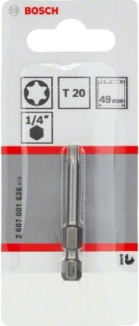 Бита для заворачивания BOSCH Extra Hard 49 мм T20 [2607001636]