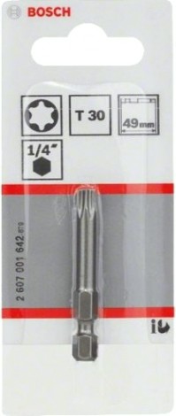 Бита для заворачивания BOSCH Extra Hard 49 мм T30 [2607001642]