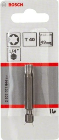 Бита для заворачивания BOSCH Extra Hard 49 мм T40 [2607001644]