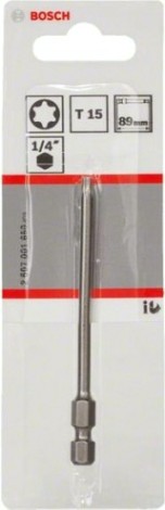 Бита для заворачивания BOSCH Extra Hard 89 мм T15 [2607001650]