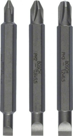 Бита для заворачивания BOSCH Extra Hard двусторонняя 60 мм S/PH 3шт [2607001746]