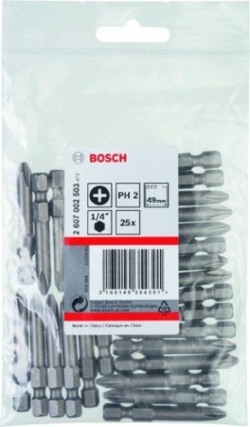 Бита для заворачивания BOSCH РH2х50 мм Extra Hart [2607002503]