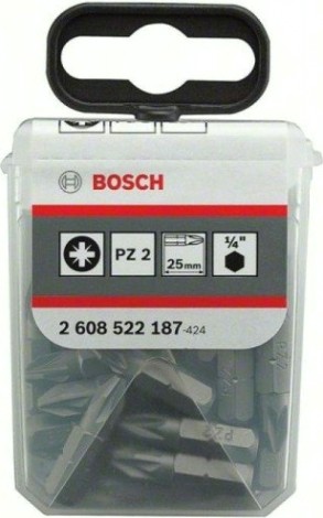 Бита для заворачивания BOSCH РZ2х25 мм TicTac PRO [2608522187]