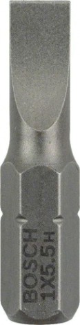 Бита для заворачивания BOSCH S 1,0x5,5, 25 mm XH PRO (3шт.) [2607001464]