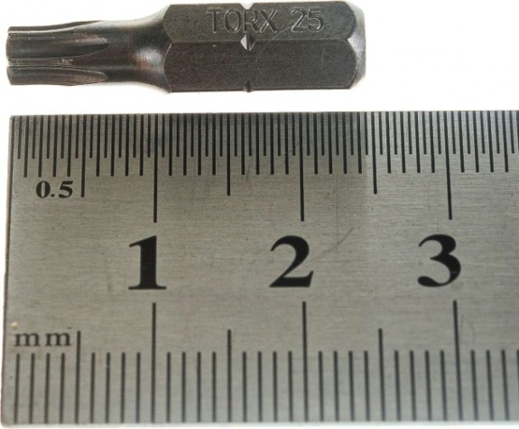 Бита для заворачивания D.BOR TORX 25, 25 мм (арт. d-t25-025-010) (10 шт.) [D06-DT25025010]
