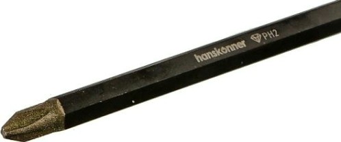 Бита для заворачивания HANSKONNER HKPH2-110 PH2x110мм, сталь S2, Diamond Powder Бита для заворачивания HANSKONNER HKPH2-110 PH2x110мм, сталь S2, Diamond Powder