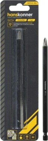 Бита для заворачивания HANSKONNER HKPH2-150 ph2x150мм, сталь s2, diamond powder Бита для заворачивания HANSKONNER HKPH2-150 ph2x150мм, сталь s2, diamond powder