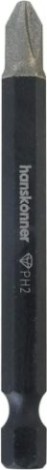 Бита для заворачивания HANSKONNER HKPH2-75-2 ph2x75мм, сталь s2, diamond powder