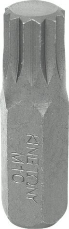 Бита для заворачивания KING TONY SPLINE M10, 10 мм, L - 80 мм 168010M [168010M]