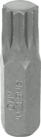 Бита для заворачивания KING TONY SPLINE M12, 10 мм, L - 80 мм 168012M [168012M]