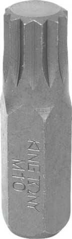 Бита для заворачивания KING TONY SPLINE M6, 10 мм, L - 80 мм 168006M [168006M]