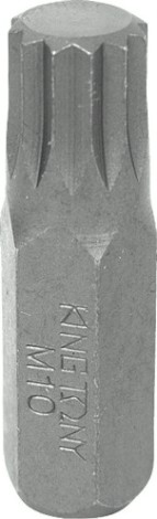 Бита для заворачивания KING TONY SPLINE M8, 10 мм, L - 80 мм 168008M [168008M]