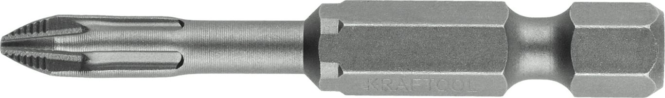Бита для заворачивания KRAFTOOL DRIVE PH2 торсионные кованые, обточенные, 50мм, 2шт. [26121-2-50-2]