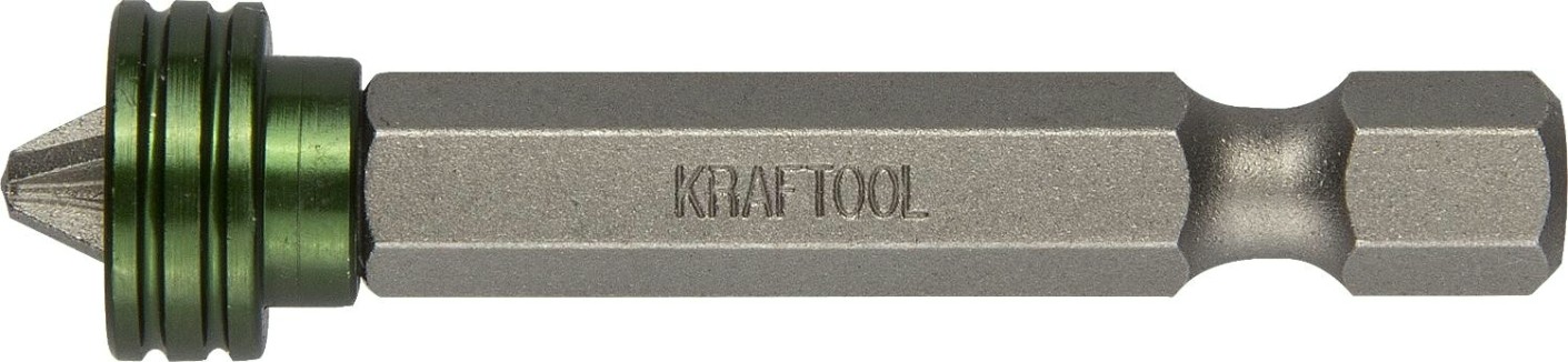 Бита для заворачивания KRAFTOOL ЕХPERT PH2 с магнитным держателем-ограничителем, 50 мм [26128-2-50-1]