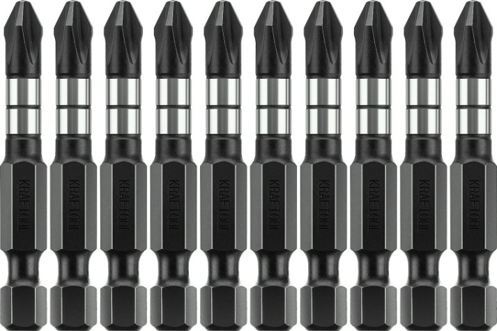 Бита для заворачивания KRAFTOOL Impact Pro PH2 50мм, 10шт. [26191-2-50-S10]