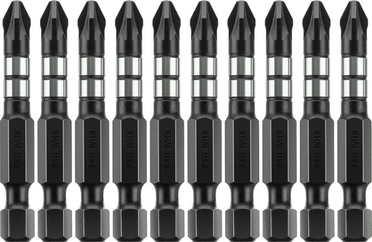 Бита для заворачивания KRAFTOOL Impact Pro PZ2 50мм, 10шт. [26193-2-50-S10]