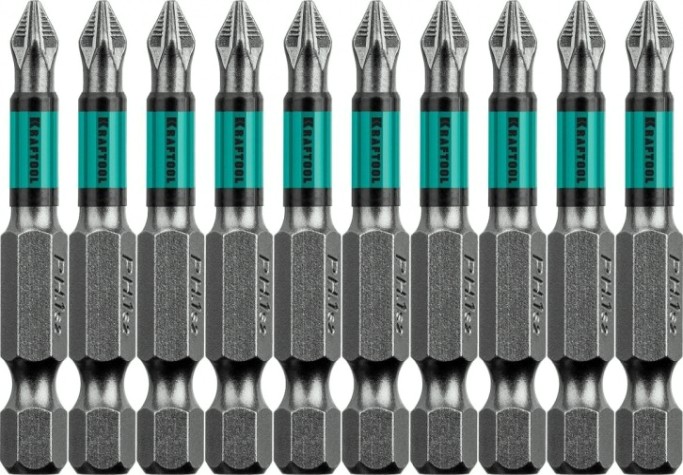 Бита для заворачивания KRAFTOOL Optimum Line PH1 50 мм, 10 шт. [26122-1-50-10]