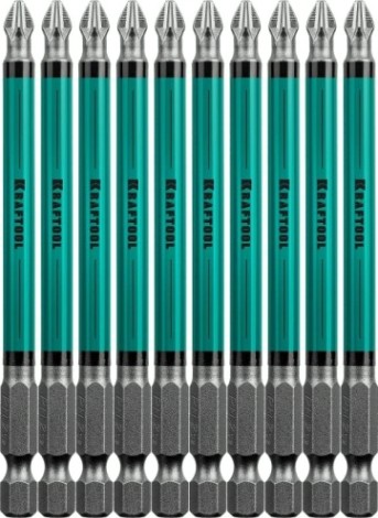 Бита для заворачивания KRAFTOOL Optimum Line PH2 100 мм, 10 шт. [26122-2-100-10]