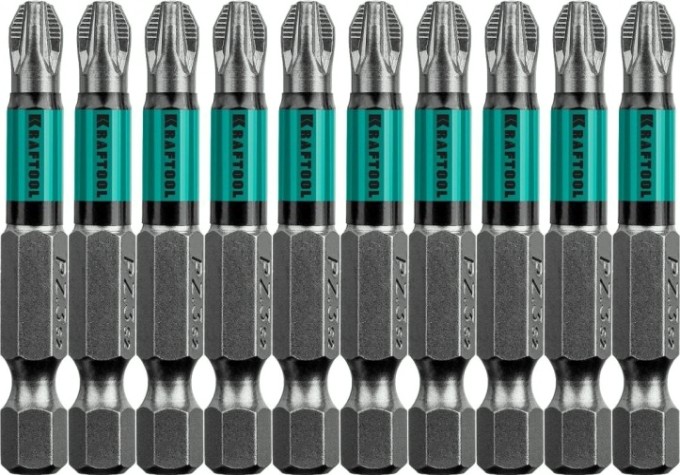 Бита для заворачивания KRAFTOOL Optimum Line PZ3 50 мм, 10 шт. [26124-3-50-10]