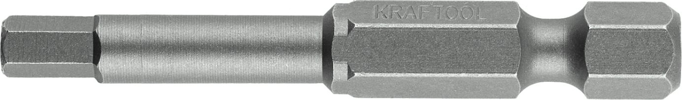 Бита для заворачивания KRAFTOOL X-DRIVE HEX4 торсионные кованые, обточенные, 50мм, 2шт. [26127-4-50-2]