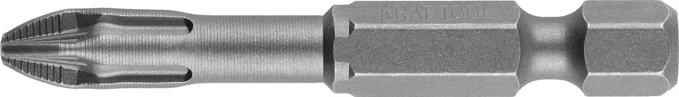 Бита для заворачивания KRAFTOOL X-DRIVE PZ2 торсионные кованые, обточенные, 50мм, 10шт. [26123-2-50-10]